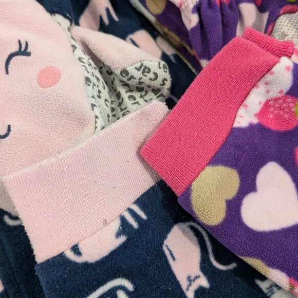 ⭐ Girl's Fleece Footie Pajamas Size 6 • Lot Of 4! - Picture 9 of 10